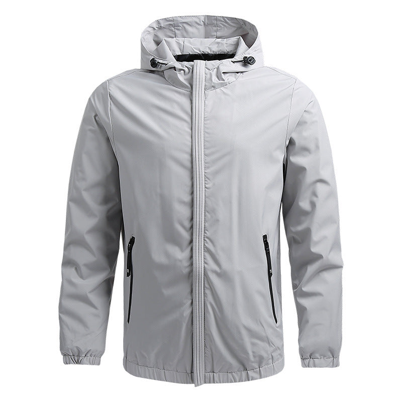 Hooded Zip Outerwear Jacket