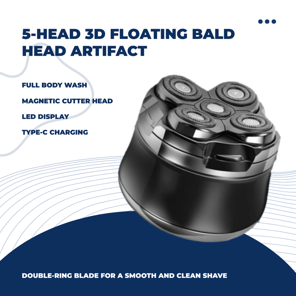 Shasoul 5-Head Bald Shaver