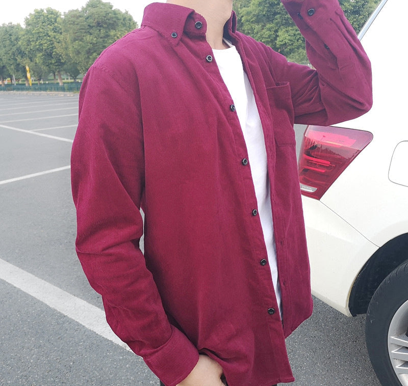 Corduroy Button-Down Shirt