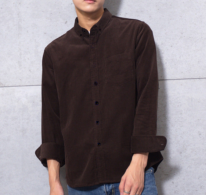 Corduroy Button-Down Shirt