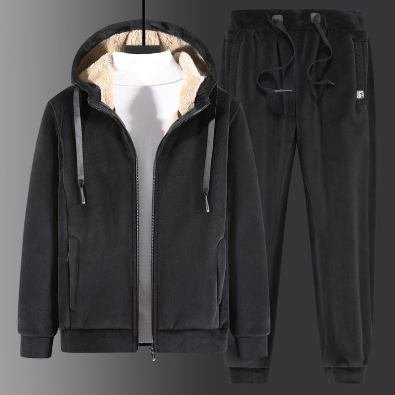 Winter Fleece Lined Sportswear Set