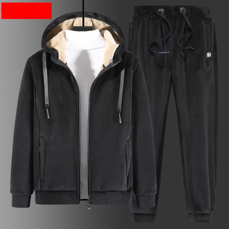Winter Fleece Lined Sportswear Set