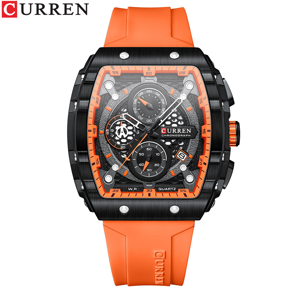 CURREN 8442 Unisex Waterproof Chronograph Calendar Watch