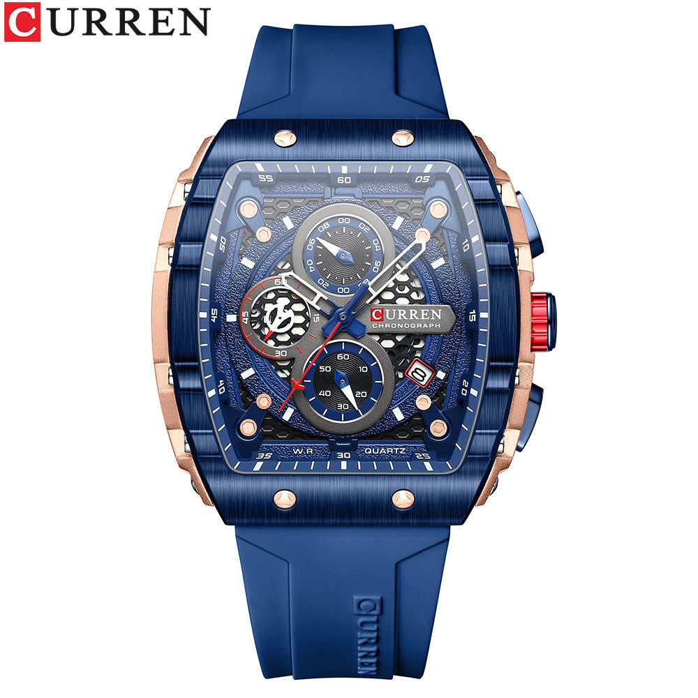 CURREN 8442 Unisex Waterproof Chronograph Calendar Watch