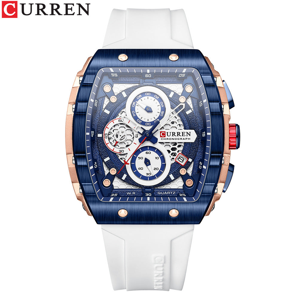 CURREN 8442 Unisex Waterproof Chronograph Calendar Watch