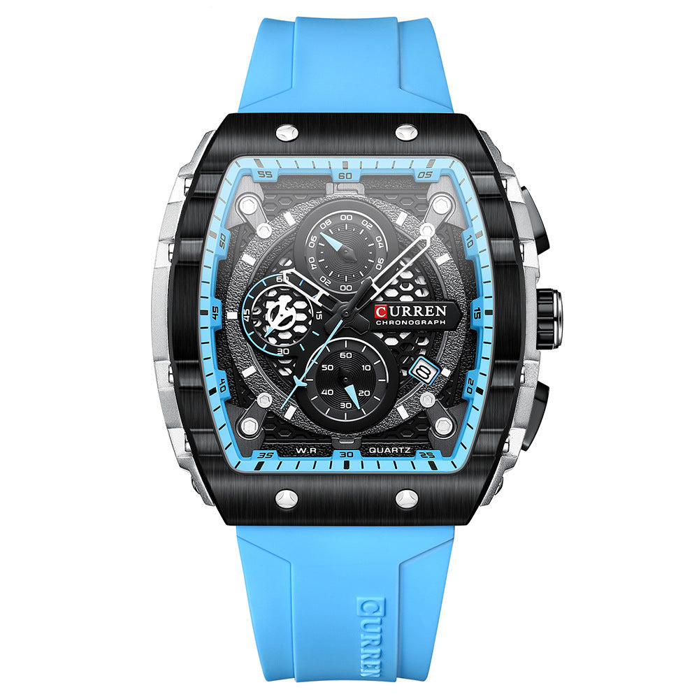 CURREN 8442 Unisex Waterproof Chronograph Calendar Watch