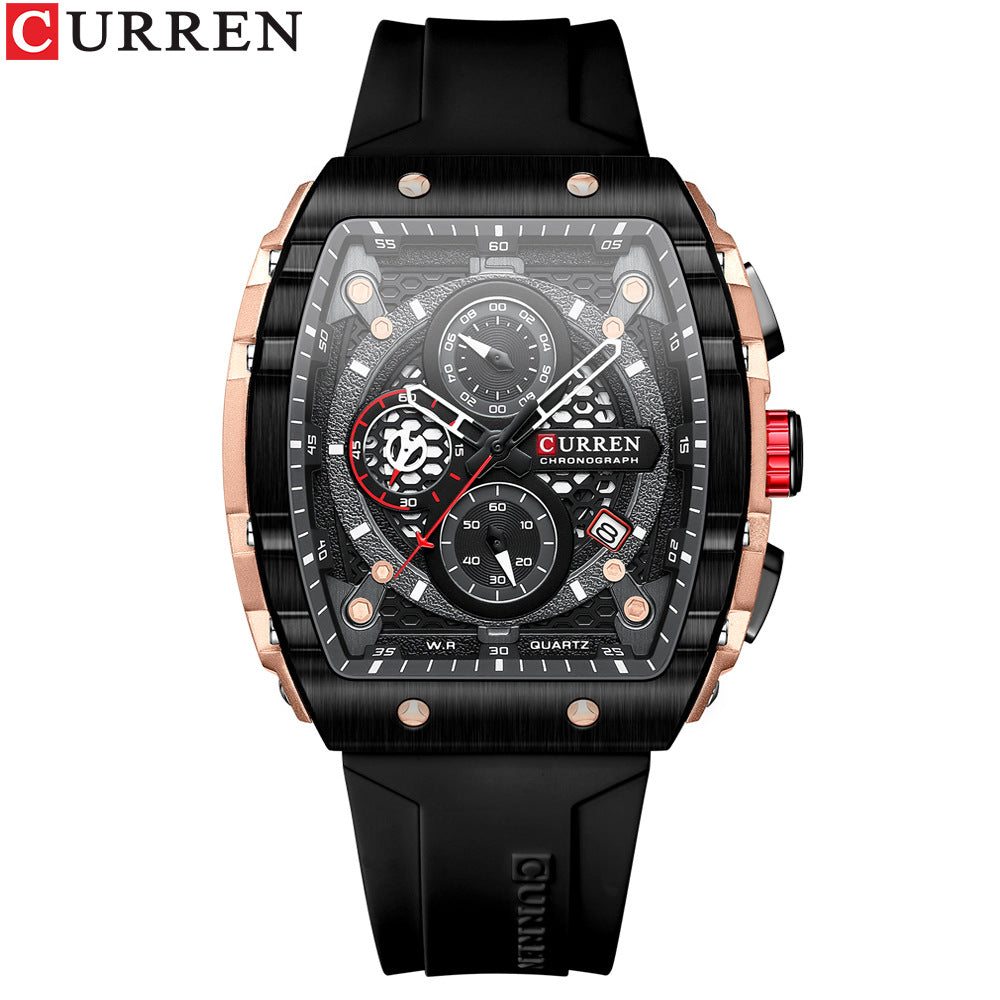 CURREN 8442 Unisex Waterproof Chronograph Calendar Watch