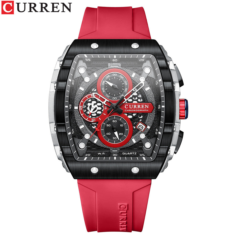 CURREN 8442 Unisex Waterproof Chronograph Calendar Watch