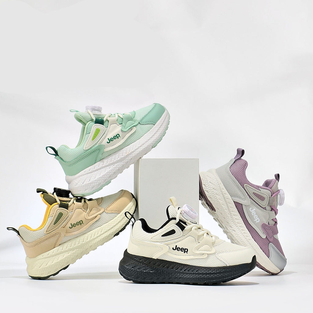 Kids' Rotary Buckle Walking Shoes