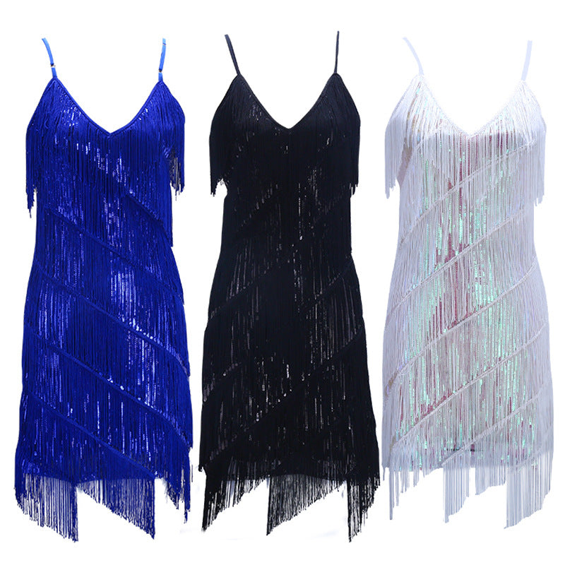 Sequin Tassel Party Dress