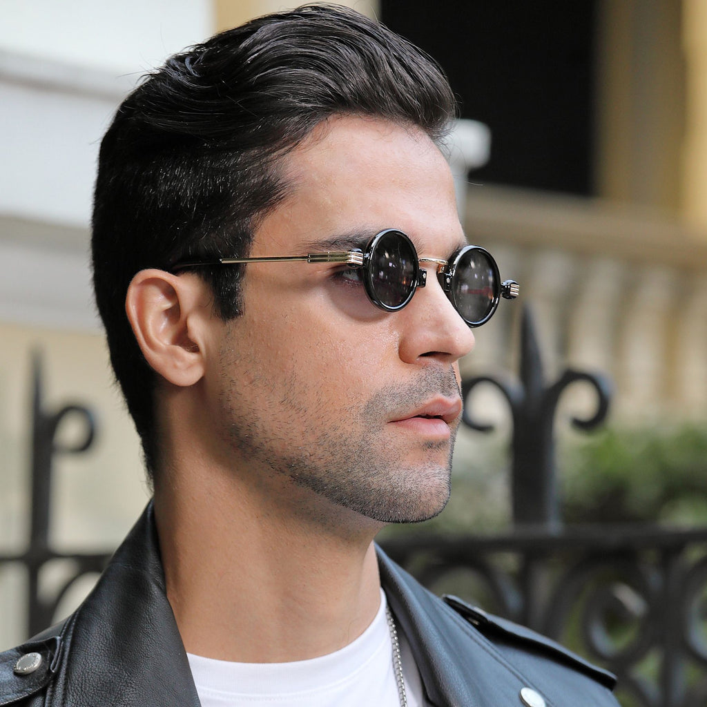 Retro Steampunk Round Sunglasses