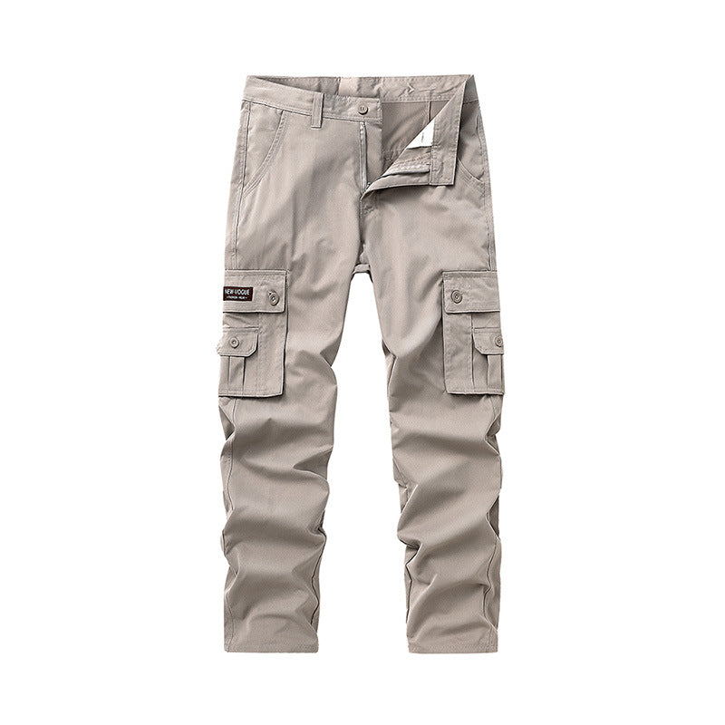 Men's new outerwear fashionable straight-leg multi-pocket cargo pants cross-border exclusively for Amazon 895555