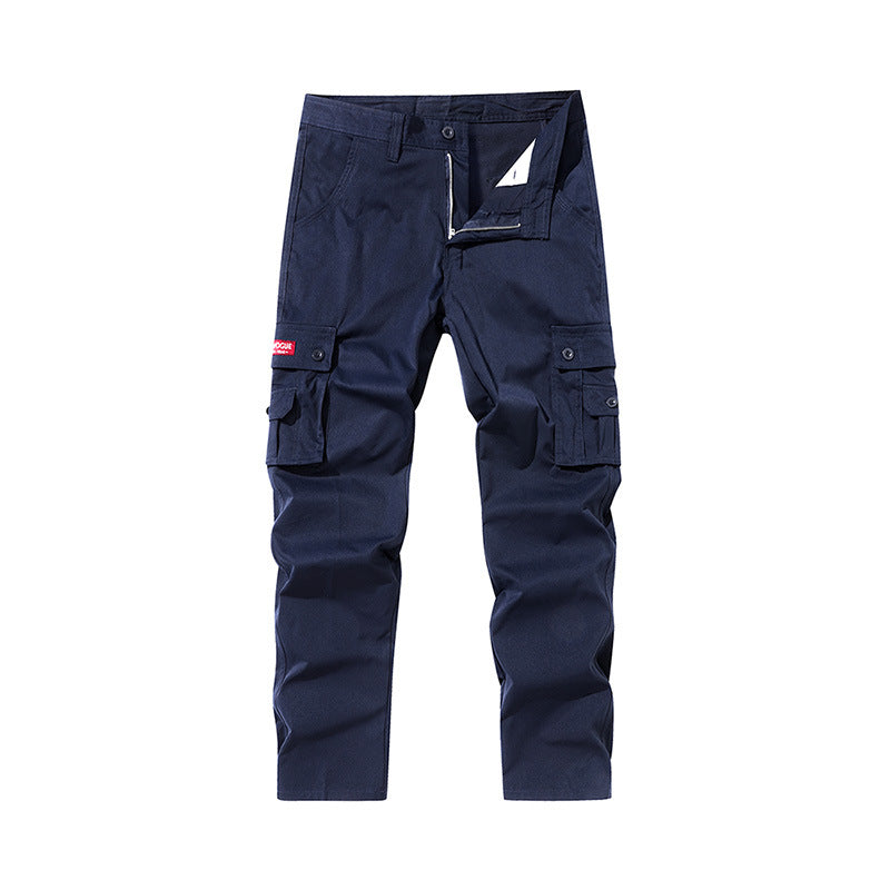 Men's new outerwear fashionable straight-leg multi-pocket cargo pants cross-border exclusively for Amazon 895555