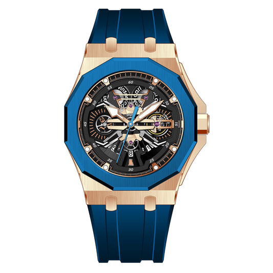 Carl Vinson Men's Diamond Double Calendar Watch