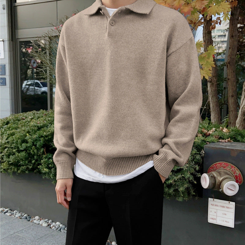 Korean Style Polo Neck Sweater