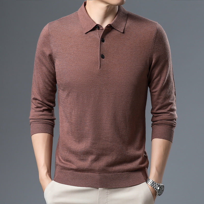 Classic Knit Polo Sweater