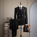 Double-Row Slim Fit Men's Business Suit