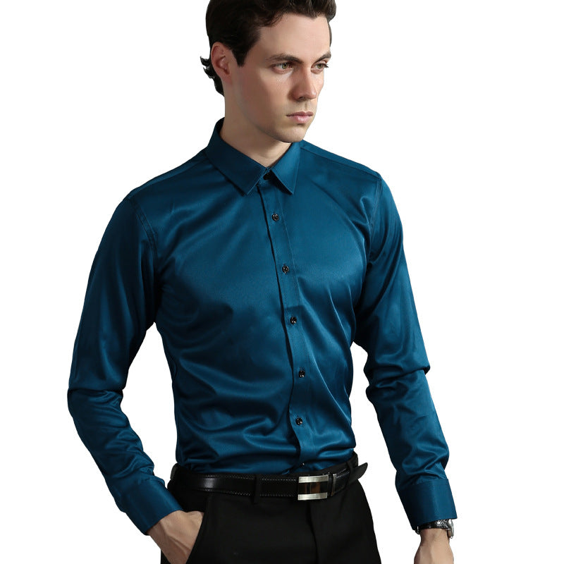 Solid Color Business Professional Long Sleeve