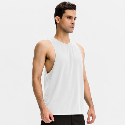 Men's loose-fit sleeveless vest, quick-dry, for fitness and basketball