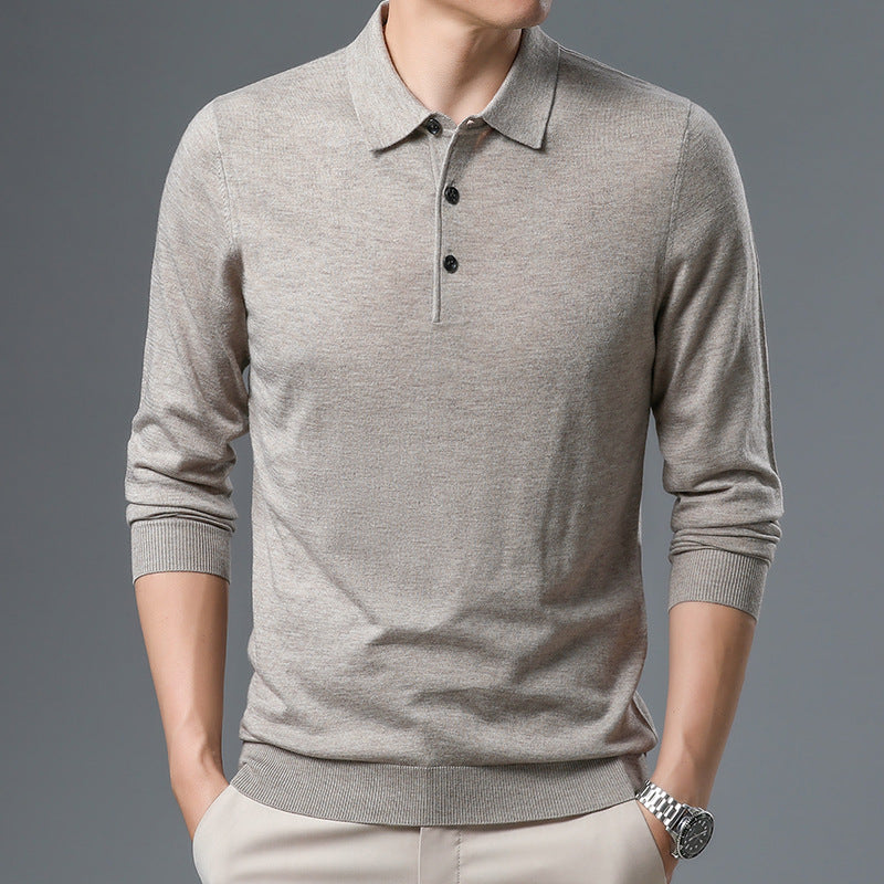 Classic Knit Polo Sweater