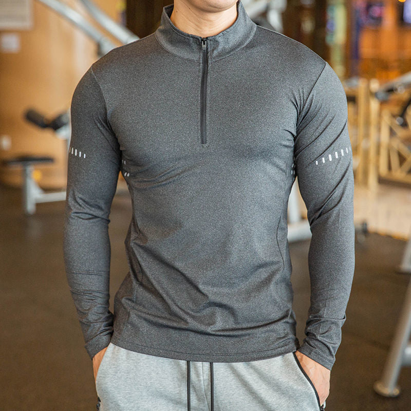 Long Sleeve half Zipper Men's Sport Clothing