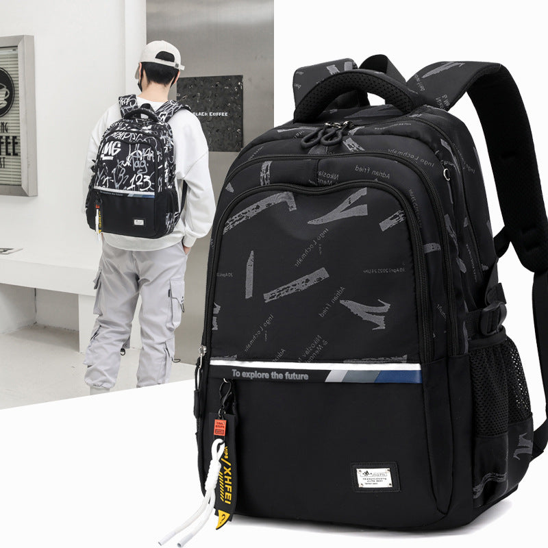 New Nylon Men's Casual Backpack for Students