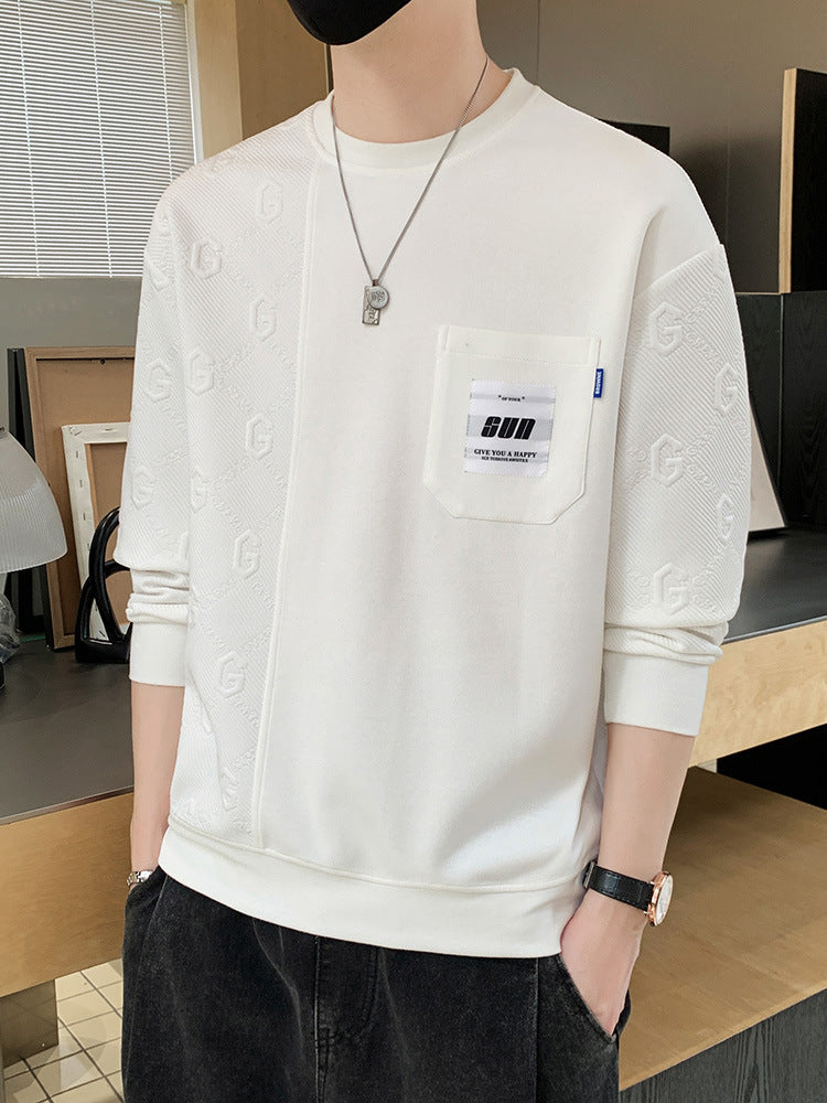 Trendy Round Neck Sweatshirt