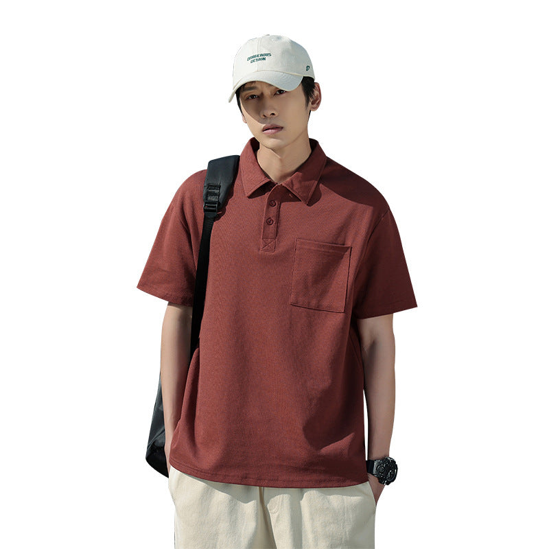 Men's Short Sleeve Polo Shirt Summer 2024 New Men's Sports Outdoor Embroidery Simple Business Casual Top