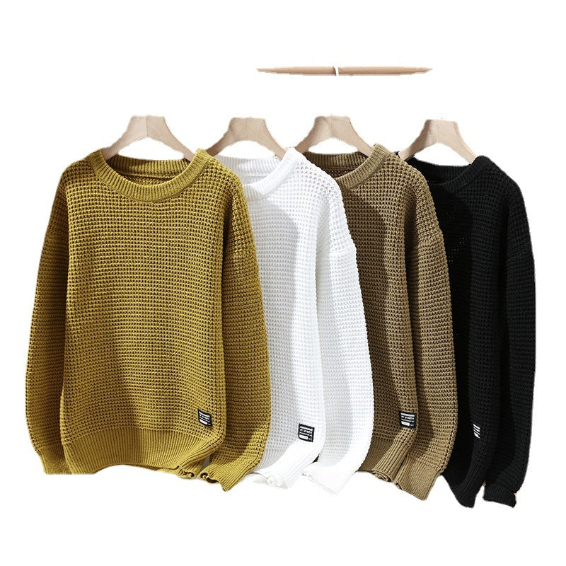 Retro Thick Knit Pullover Sweater