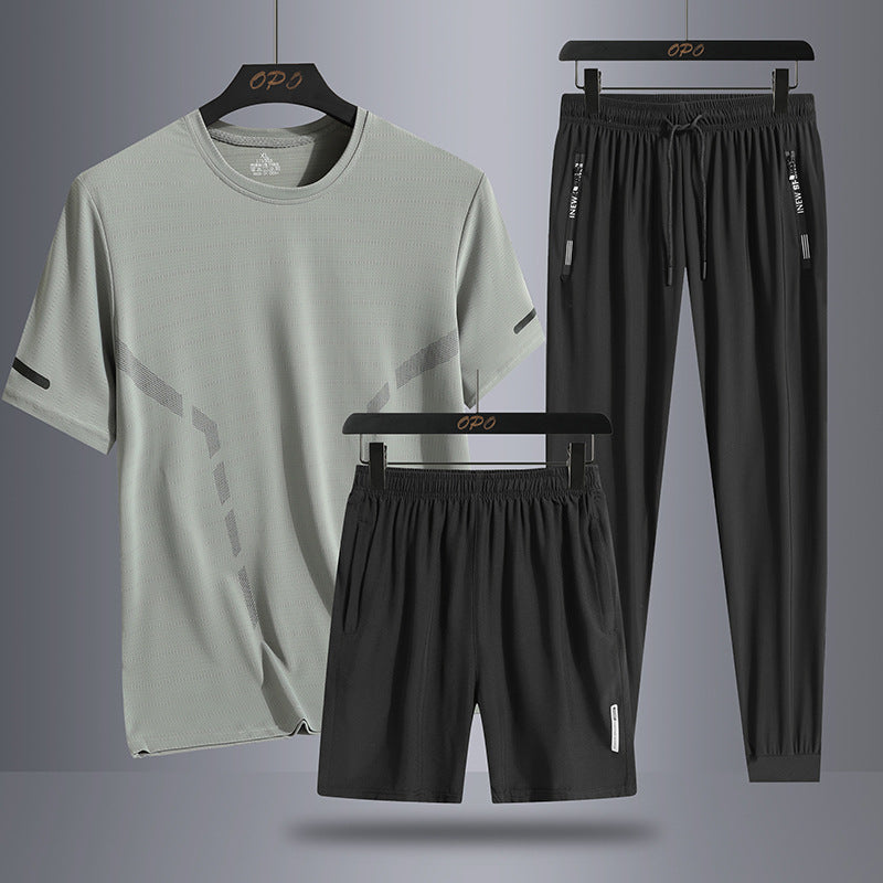 Men's Quick-Drying Three-Piece Tracksuit