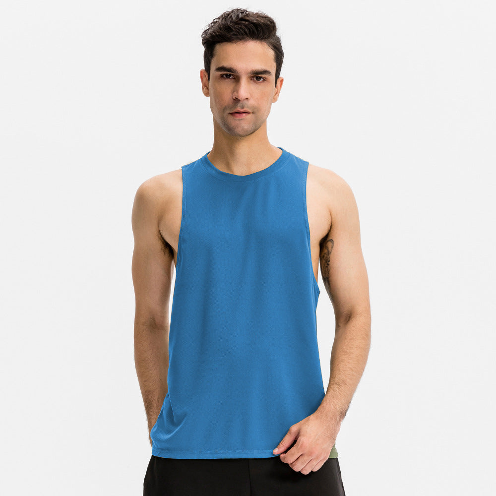 Men's loose-fit sleeveless vest, quick-dry, for fitness and basketball