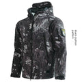 Men's waterproof camouflage softshell jacket, breathable, 3-in-1, for autumn and winter
