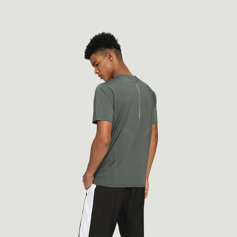 Ice silk quick-dry crewneck sports Tee