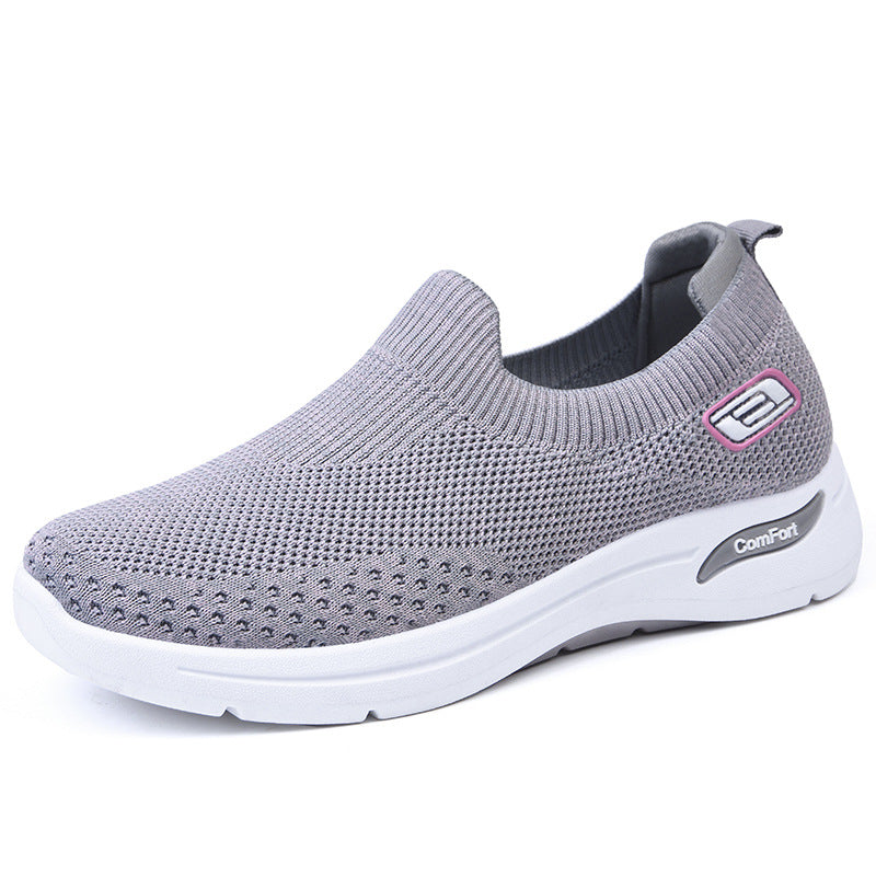 Women's breathable soft-sole sneakers, shock-absorbing, casual, ideal for spring and autumn