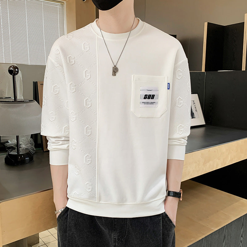 Trendy Round Neck Sweatshirt