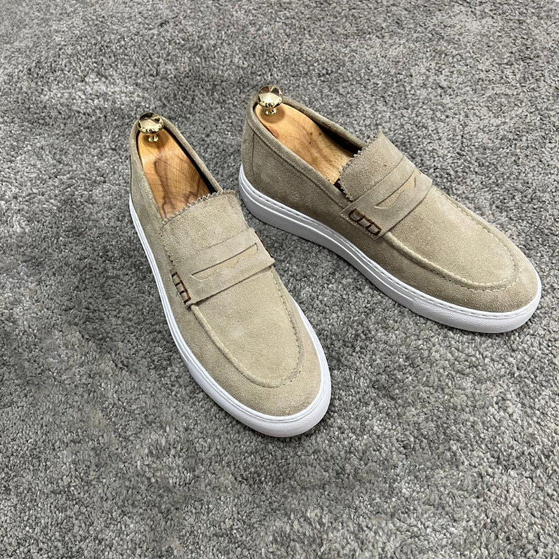 Casual Suede Slip-On Loafers