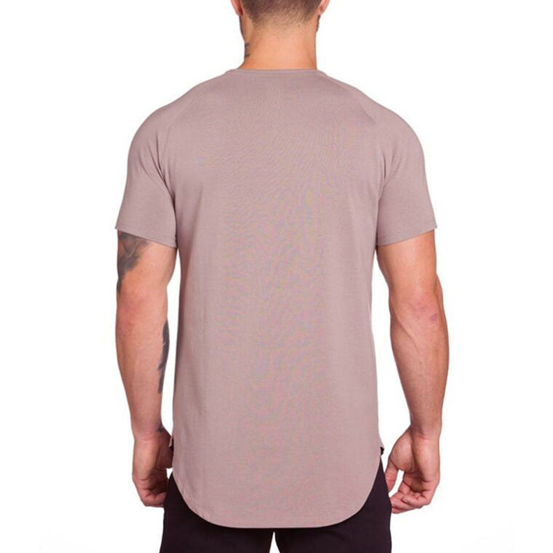 Men's slim-fit breathable sports T-shirt, perfect for summer and bodybuilding