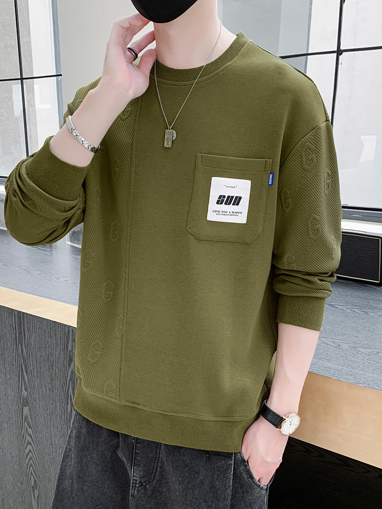 Trendy Round Neck Sweatshirt