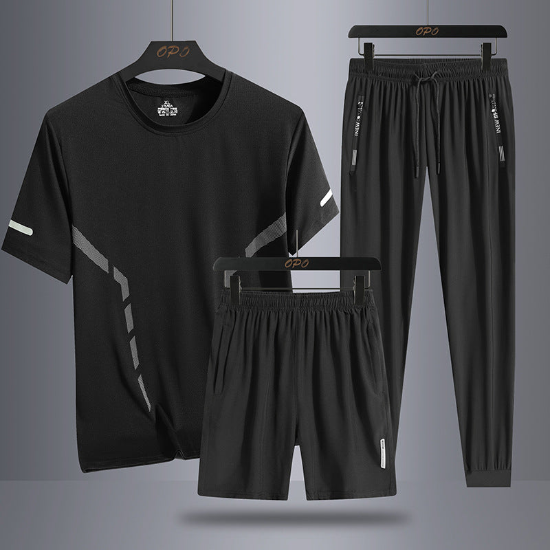 Men's Quick-Drying Three-Piece Tracksuit