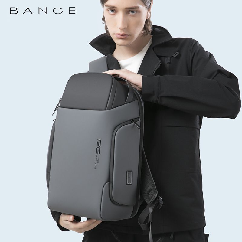 BANGE Large Capacity Waterproof Laptop Backpack for Men