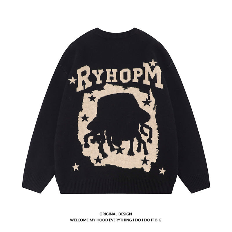 Hip-hop Embroidered Sweater