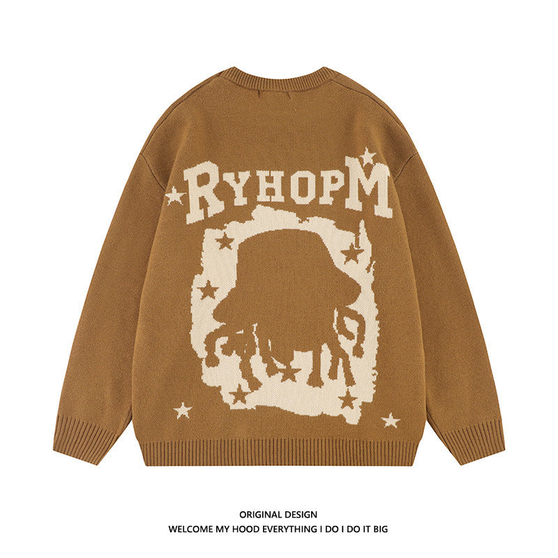 Hip-hop Embroidered Sweater