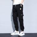 Men's Cargo Pants – Spring Thin Plus Size Trendy Slacks — Conventional - black / XL