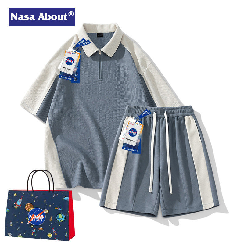 NASA Men's Summer Tracksuit 2024 - Casual Fashion Two-Piece Set