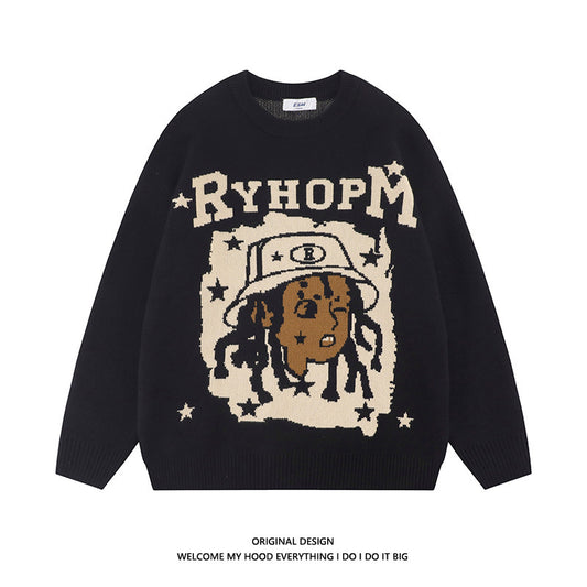 Hip-hop Embroidered Sweater