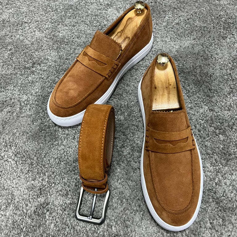 Casual Suede Slip-On Loafers