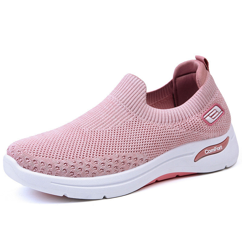 Women's breathable soft-sole sneakers, shock-absorbing, casual, ideal for spring and autumn