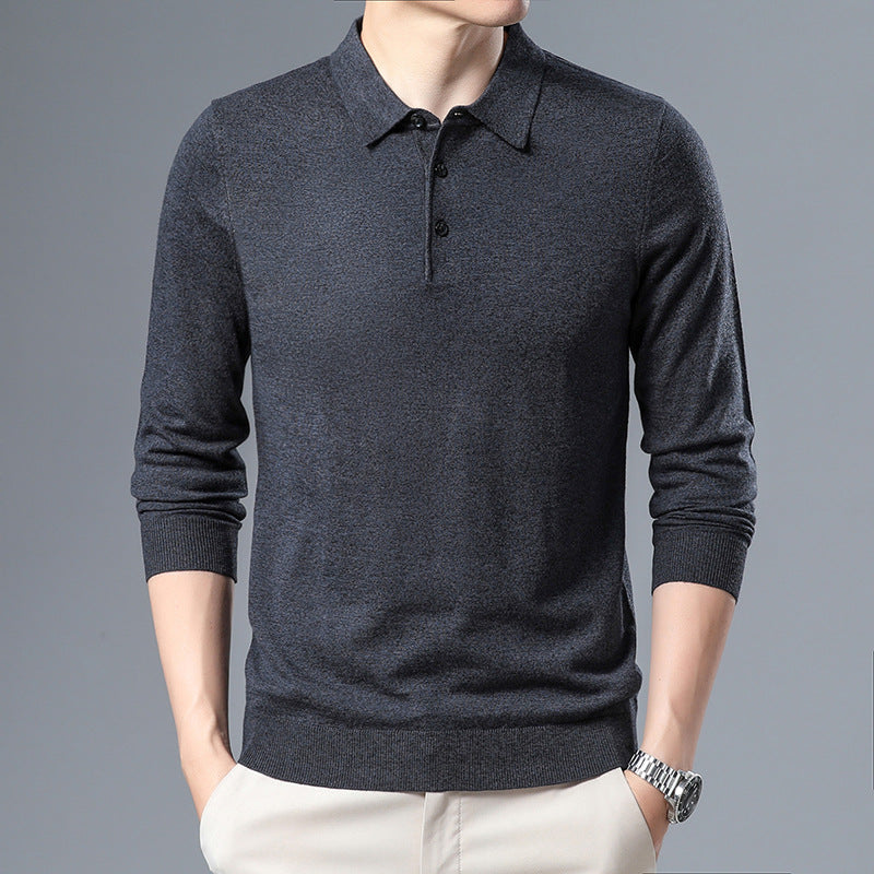 Classic Knit Polo Sweater