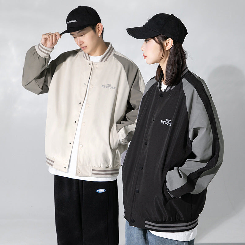 Hanlu Japanese Baseball Jersey Casual Jacket