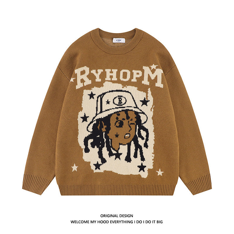 Hip-hop Embroidered Sweater